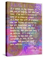 1 Corinthians 13:1-3-Cathy Cute-Stretched Canvas
