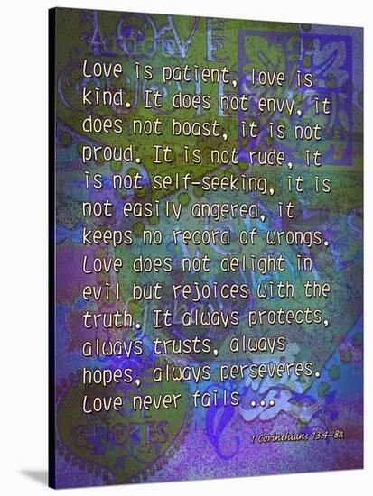 1 Corinthians 13:4-8A-Cathy Cute-Stretched Canvas