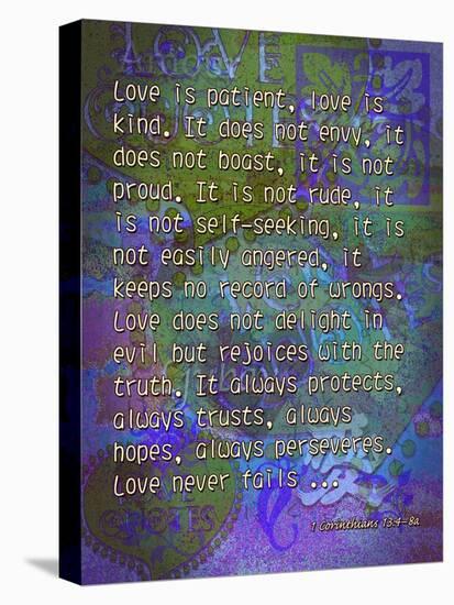 1 Corinthians 13:4-8A-Cathy Cute-Stretched Canvas