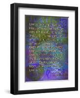 1 Corinthians 13:4-8A-Cathy Cute-Framed Premium Giclee Print