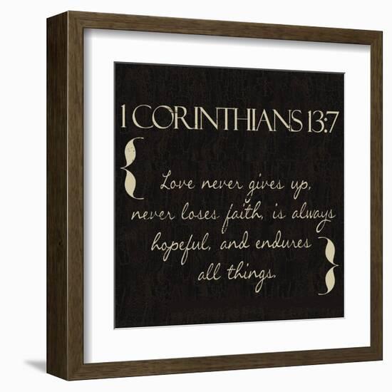 1 Corinthians 13-7-Taylor Greene-Framed Art Print