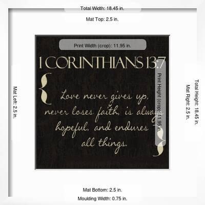 1 Corinthians 13 7 Poster Taylor Greene Allposters Com