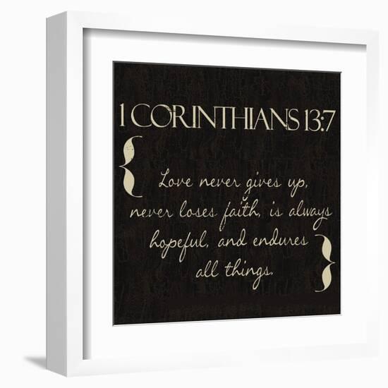 1 Corinthians 13-7-Taylor Greene-Framed Art Print