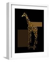 1 Gold Giraffe-Tina Lavoie-Framed Giclee Print