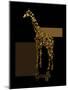 1 Gold Giraffe-Tina Lavoie-Mounted Giclee Print