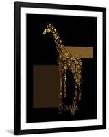 1 Gold Giraffe-Tina Lavoie-Framed Giclee Print