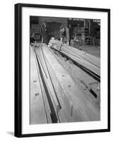 1 in 14 Rail Crossing, Mould and Pattern, Stanley Works, Sheffield, South Yorkshire, 1968-Michael Walters-Framed Photographic Print