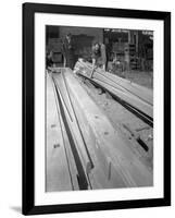 1 in 14 Rail Crossing, Mould and Pattern, Stanley Works, Sheffield, South Yorkshire, 1968-Michael Walters-Framed Photographic Print