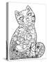 1 Magic Cat: LINE ART-Oxana Zaika-Stretched Canvas