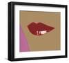 1 page from Lips Book, c. 1975-Andy Warhol-Framed Art Print