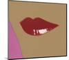 1 page from Lips Book, c. 1975-Andy Warhol-Mounted Art Print