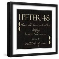 1 Peter 4-8-Taylor Greene-Framed Art Print