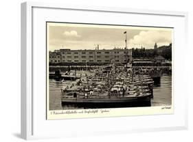 1 Räumbootsflotille Mit Begleitschiff Zieten-null-Framed Giclee Print