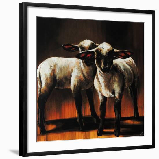 1 Sheep 2 Sheep-Sydney Edmunds-Framed Giclee Print