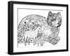 1 The Entrance Of Jerusalem: LINE ART-Oxana Zaika-Framed Giclee Print