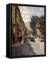 10.30 - Midday, Gay Street, Bath, October 2010-Peter Brown-Framed Stretched Canvas