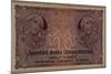 10 Crown Banknote of the Republic of Czechoslovakia, 1920-Alphonse Mucha-Mounted Giclee Print