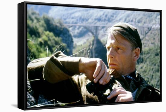 10 FROM NAVARONE, 1978 directed by GUY HAMILTON with Edward Fox (photo)-null-Framed Stretched Canvas