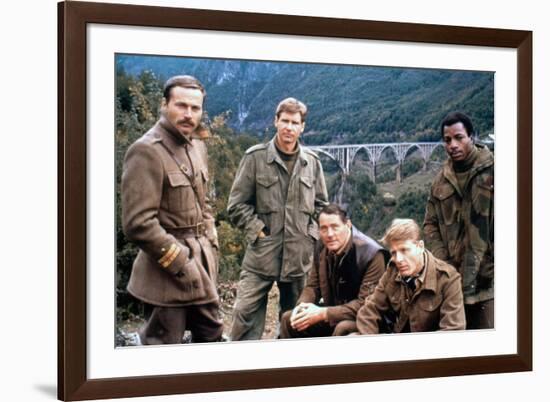 10 FROM NAVARONE, 1978 directed by GUY HAMILTON with Franco Nero, Harrison Ford, Robert Shaw, Edwar-null-Framed Photo