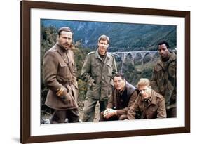 10 FROM NAVARONE, 1978 directed by GUY HAMILTON with Franco Nero, Harrison Ford, Robert Shaw, Edwar-null-Framed Photo