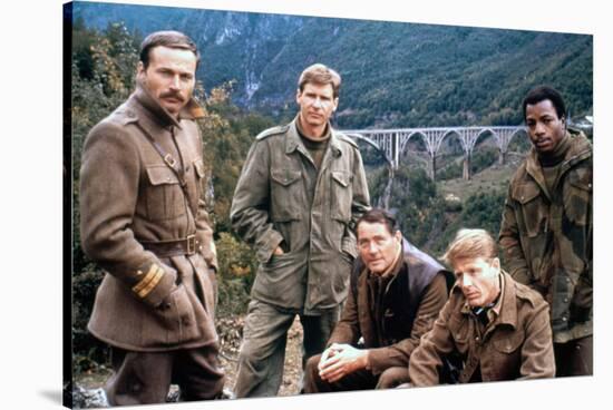 10 FROM NAVARONE, 1978 directed by GUY HAMILTON with Franco Nero, Harrison Ford, Robert Shaw, Edwar-null-Stretched Canvas