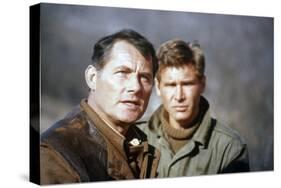 10 FROM NAVARONE, 1978 directed by GUY HAMILTON with Robert Shaw and Harrison Ford (photo)-null-Stretched Canvas
