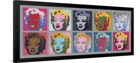 10 Marilyns, 1967-Andy Warhol-Framed Art Print