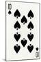 10 of Spades from a deck of Goodall & Son Ltd. playing cards, c1940-Unknown-Mounted Giclee Print