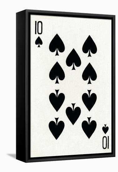 10 of Spades from a deck of Goodall & Son Ltd. playing cards, c1940-Unknown-Framed Stretched Canvas