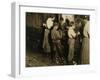 10 Year Old Jimmie Who Has Been Shucking 3 Years with an 11 Year Old Boy Who Shucks 7 Pots-Lewis Wickes Hine-Framed Photographic Print