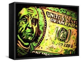 100 Bill-Rock Demarco-Framed Stretched Canvas