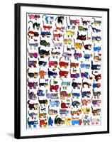 100 Cats and a Mouse-Vittorio-Framed Art Print