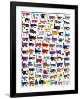 100 Cats and a Mouse-Vittorio-Framed Art Print