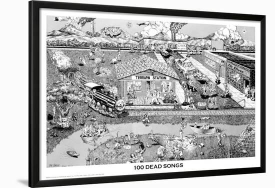 100 Dead Songs-null-Lamina Framed Poster