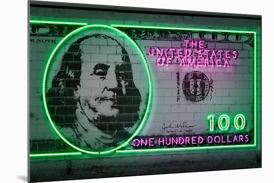 100 Dollars-Octavian Mielu-Mounted Art Print