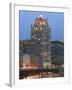 100 E. Wisconsin Building, Downtown from Riverwalk-Walter Bibikow-Framed Premium Photographic Print