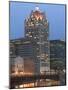 100 E. Wisconsin Building, Downtown from Riverwalk-Walter Bibikow-Mounted Photographic Print