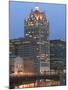 100 E. Wisconsin Building, Downtown from Riverwalk-Walter Bibikow-Mounted Photographic Print