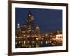 100 E. Wisconsin Building, Downtown from Riverwalk-Walter Bibikow-Framed Photographic Print