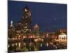 100 E. Wisconsin Building, Downtown from Riverwalk-Walter Bibikow-Mounted Photographic Print