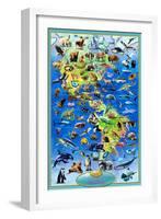 100 Endangered Species-Adrian Chesterman-Framed Art Print