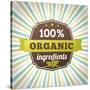 100 Percent Organic Ingredients Eco Label Poster-sputanski-Stretched Canvas