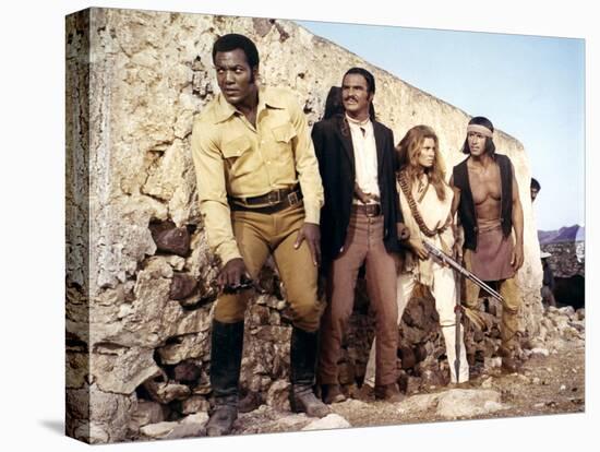 100 RIFLES, 1969 directed by TOM GRIES with Jim Brown, Burt Reynolds and Raquel Welch (photo)-null-Stretched Canvas
