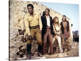 100 RIFLES, 1969 directed by TOM GRIES with Jim Brown, Burt Reynolds and Raquel Welch (photo)-null-Stretched Canvas