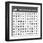 100 Universal Icons-frbird-Framed Art Print