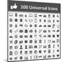 100 Universal Icons-frbird-Mounted Art Print