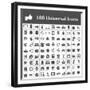 100 Universal Icons-frbird-Framed Premium Giclee Print