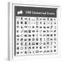 100 Universal Icons-frbird-Framed Premium Giclee Print