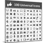 100 Universal Icons-frbird-Mounted Premium Giclee Print