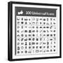 100 Universal Icons-frbird-Framed Art Print